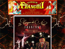 Tablet Screenshot of cirquefranconi.com